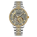 Men's full-automatic waterproof mechanical watch gold white dial 9mm thickness business style