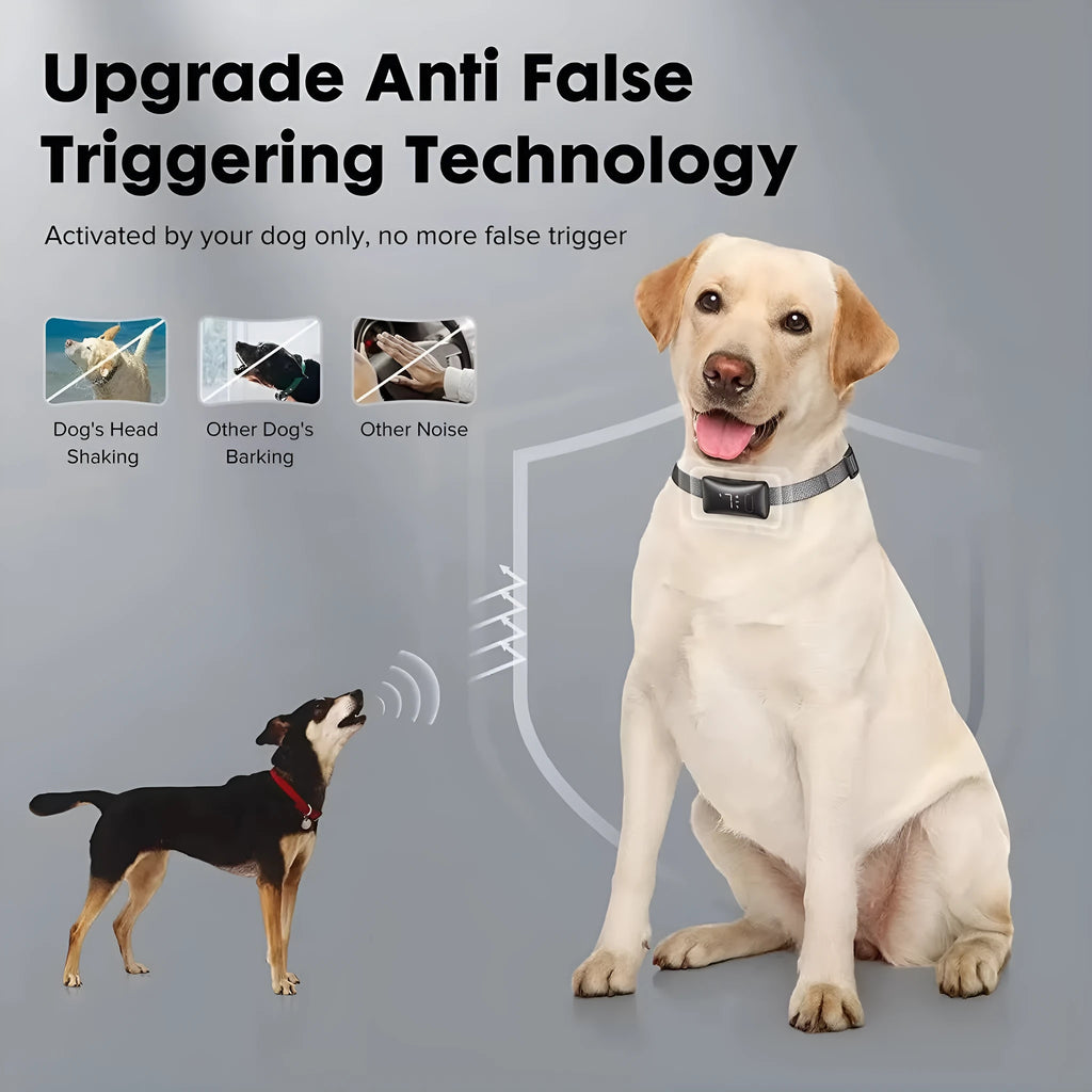 Smart Pet Bark Stopper Training Collar plastic black or white dog bark control device