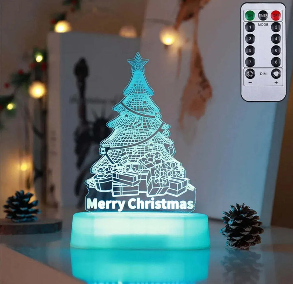 3D acrylic Christmas decoration LED lamp with Chinese style design in multiple festive patterns