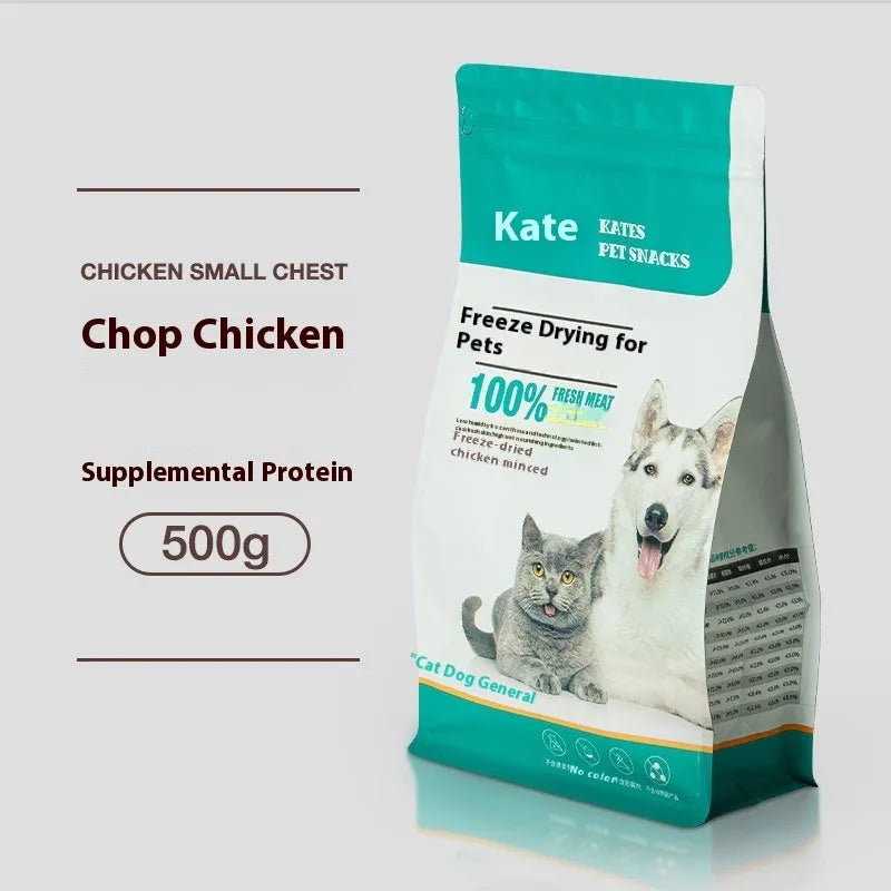 500g bag or barrel of freeze-dried chicken nuggets cat snack
