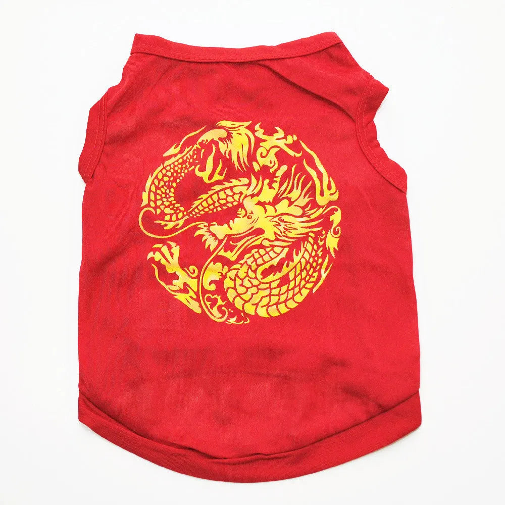 Lightweight polyester summer vest for small to medium dogs in blue colour, available in multiple sizes and colours