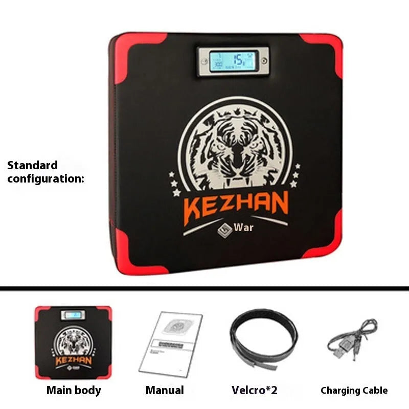 Boxing tester sandbag in black and red with thickened voice style mounted on wall
