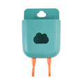Waterproof bathroom phone holder mounted on wall holding mobile device