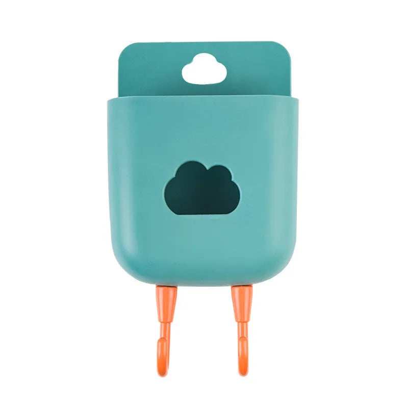 Waterproof bathroom phone holder mounted on wall holding mobile device