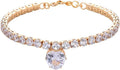 Gold rhinestone heart-shaped collar for dogs and cats on a metal chain.
