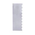 Stainless steel cream scraper with polygon patterned edge for cake decorating