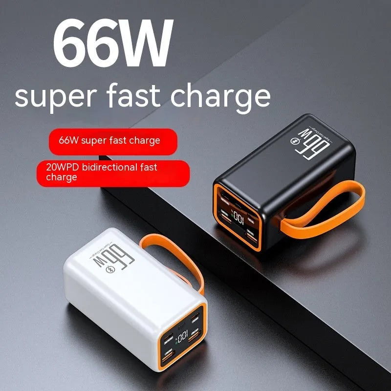 PD66W fast charge 20000MA mobile power supply in black or white colour