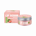 Amatoni Lip Scrub pot in four flavour options: coconut, raspberry, vanilla, and watermelon