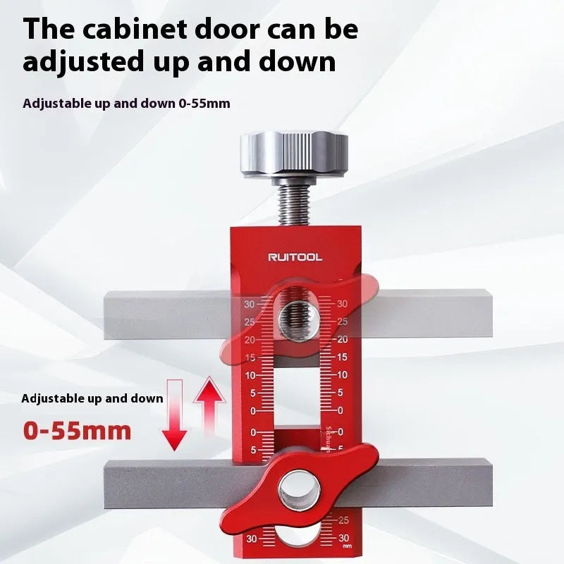 Aluminium alloy cabinet door installation tool with diamond drill bit for woodworking projects