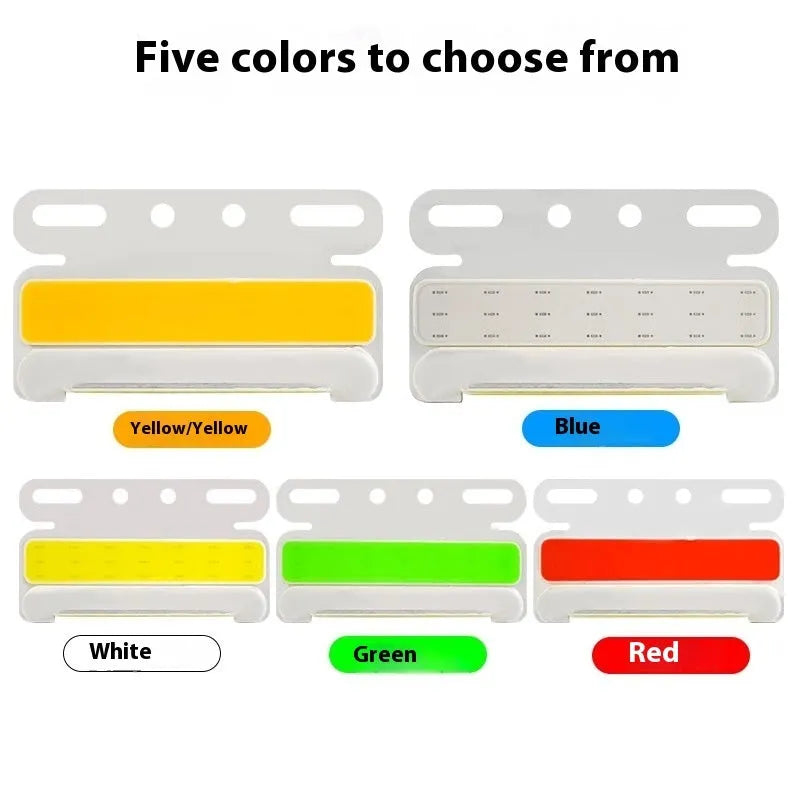 12V 24V aluminium alloy waterproof COB LED truck side light with grounded tyre light in multiple colours