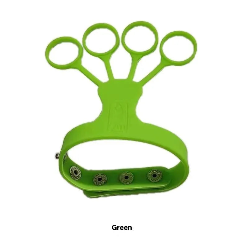 Basketball shooting brace training equipment showing five-finger and three-point guidance system.