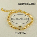 Heart-shaped copper bracelet with round zircon stones in an Arabic style.