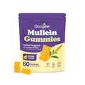 Mullein extract dietary supplement gummies containing verbena officinalis leaf extract in 60-count package