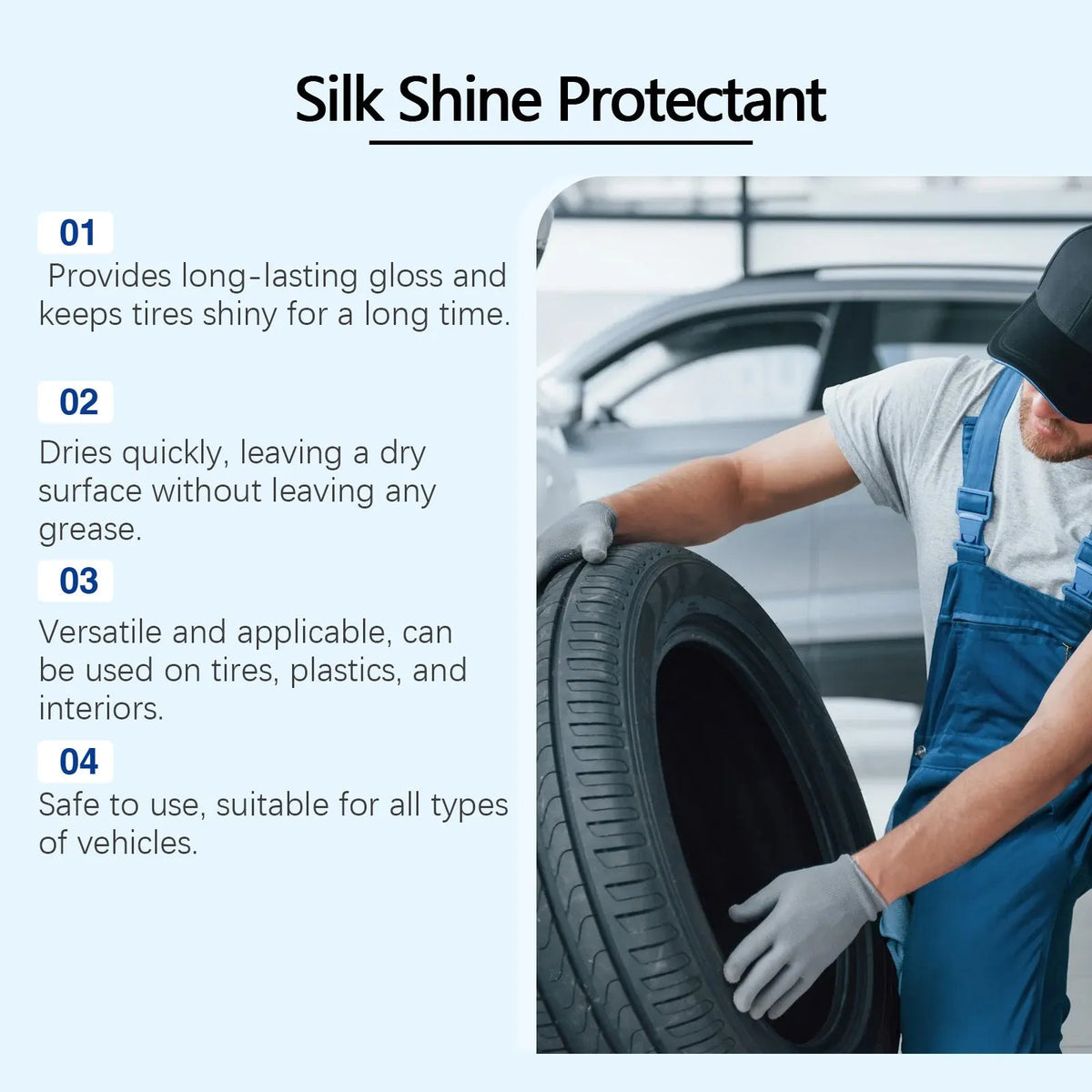 120ml car wheel protector bottle measuring 5.5 x 11cm for wheel cleaning and maintenance