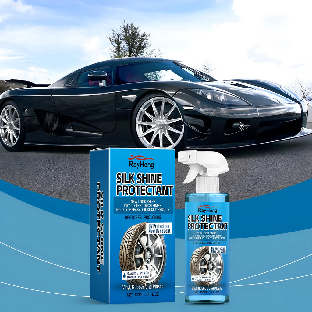 120ml car wheel protector bottle measuring 5.5 x 11cm for wheel cleaning and maintenance