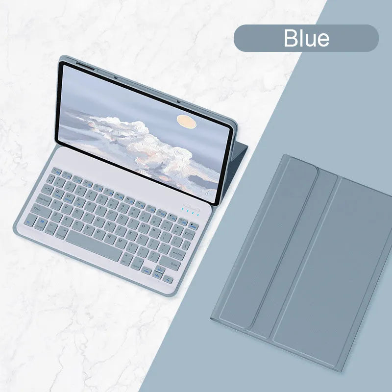 Bluetooth keyboard holster tablet case for Xiaomi Mi Pad 5 or 5 Pro in clamshell design with keyboard and protective cover