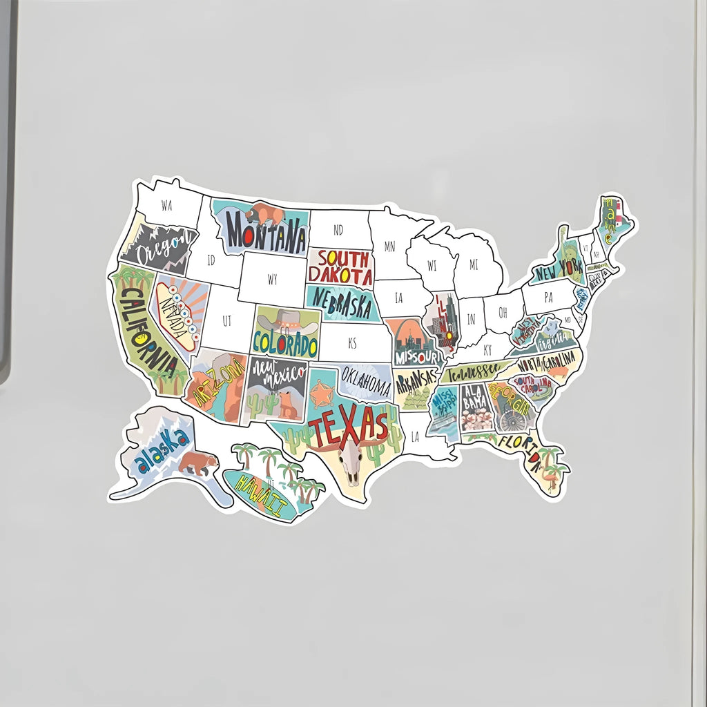 Car travel sticker set with adhesive vinyl letters and white background sheet for vehicle personalisation