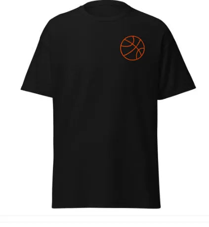 Men's short-sleeved maroon t-shirt with a white ball pattern print, made from thin polyester mesh fabric.