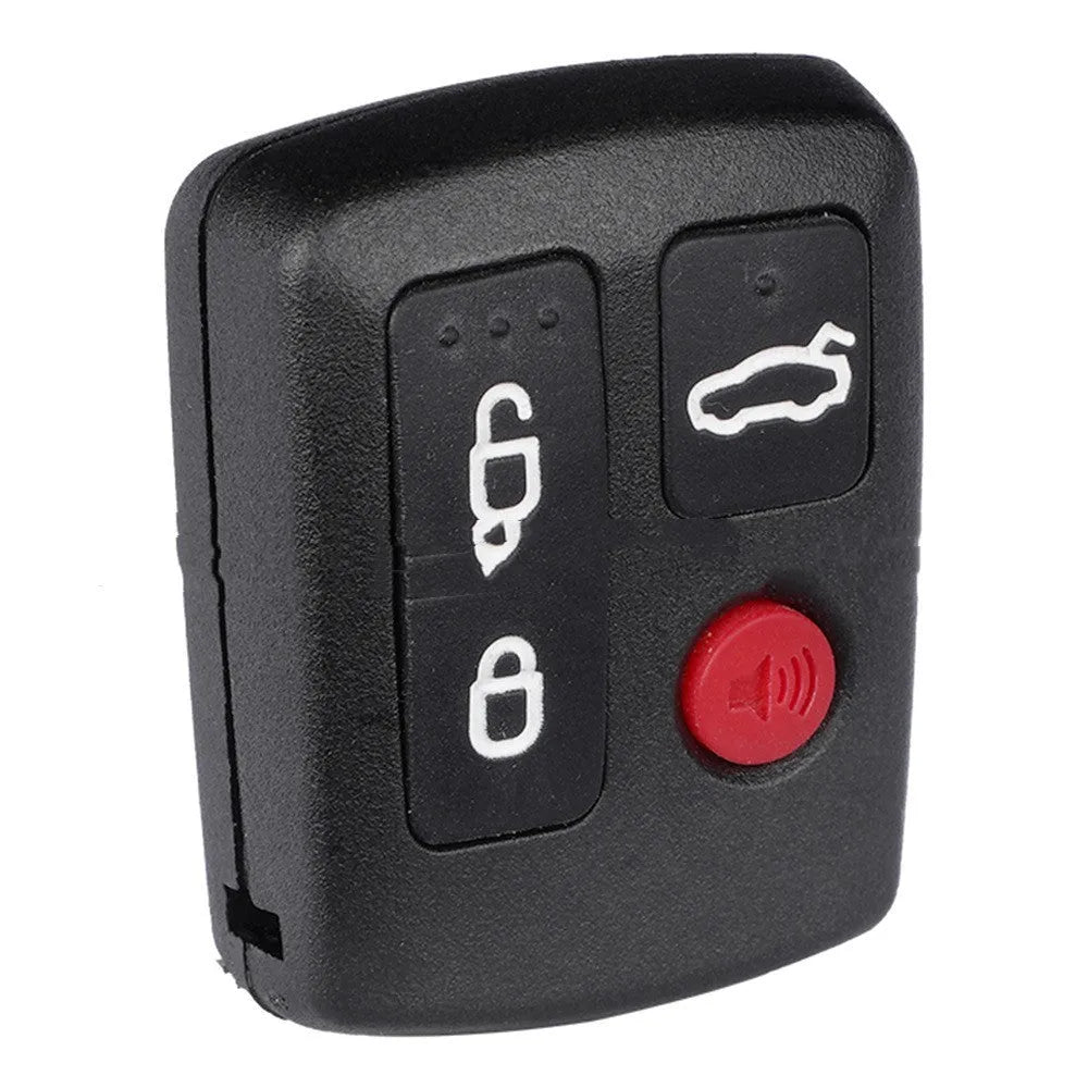 A white ABS plastic replacement shell case for a Ford car remote key fob.