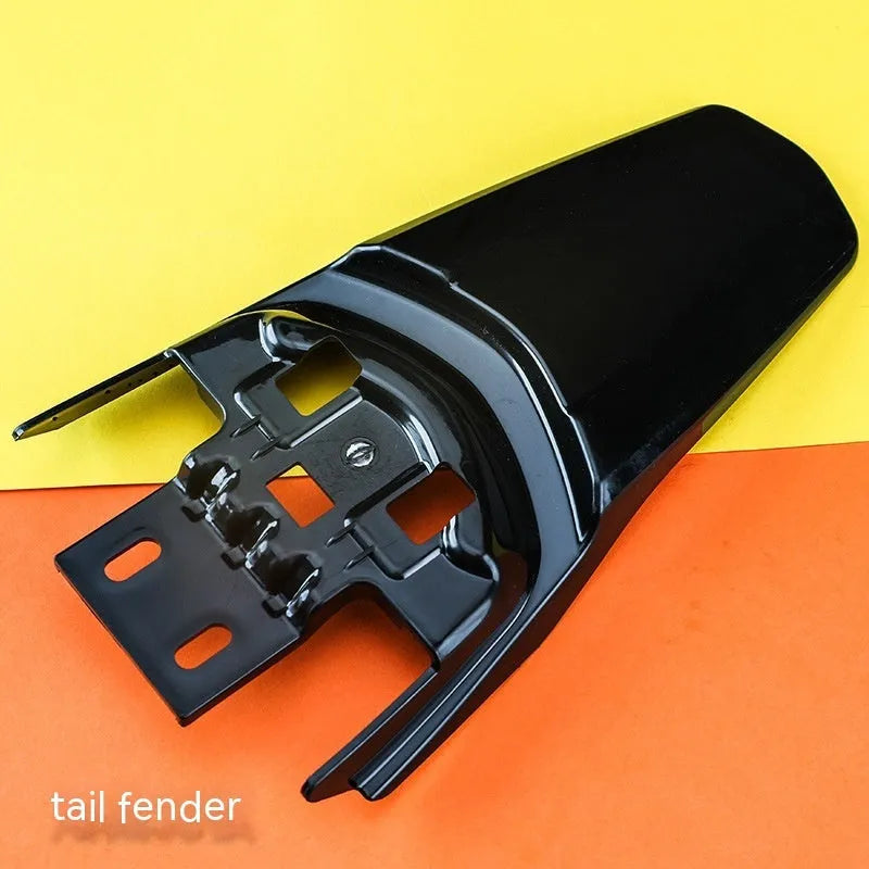 Carbon fibre lengthened rear mudguard and tail fender for Light Bee electric off-road bicycle