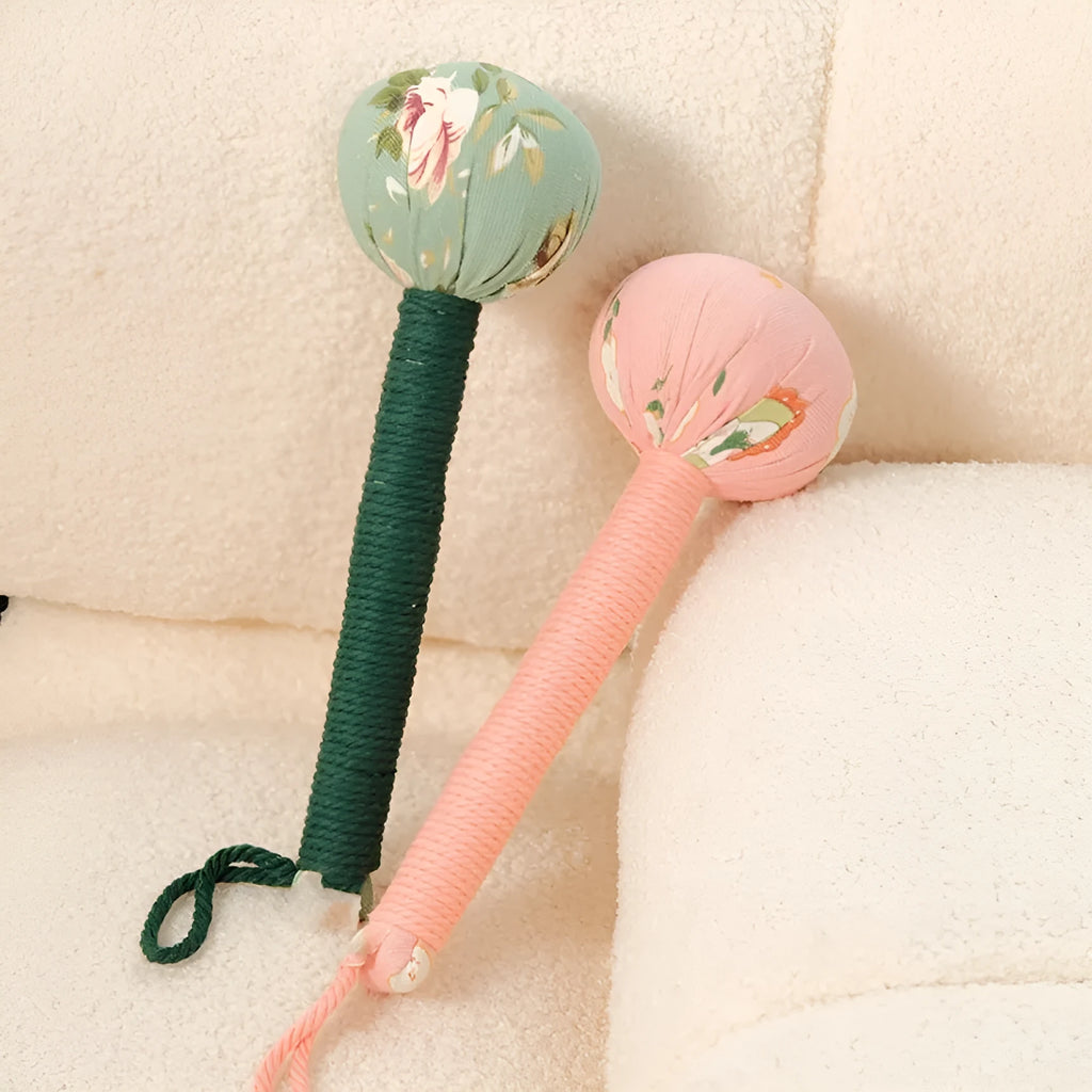 Argy wormwood hand-held massage hammer in green, pink, purple, red or yellow colours