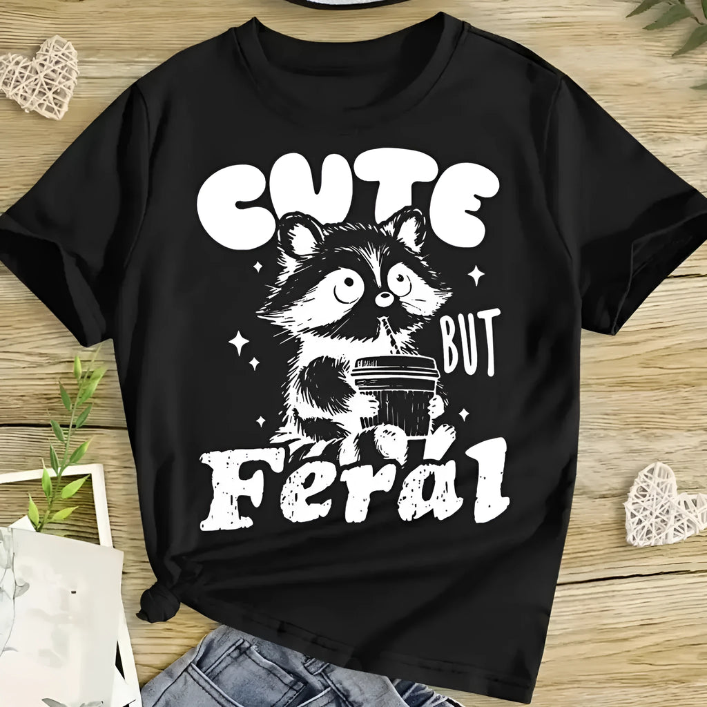 Children's unisex short-sleeved cotton shirt in black, sizes 110cm to 160cm, casual top.