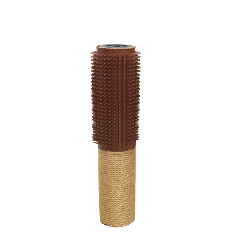 Vertical sisal scratching post for cats measuring 30cm tall with square base