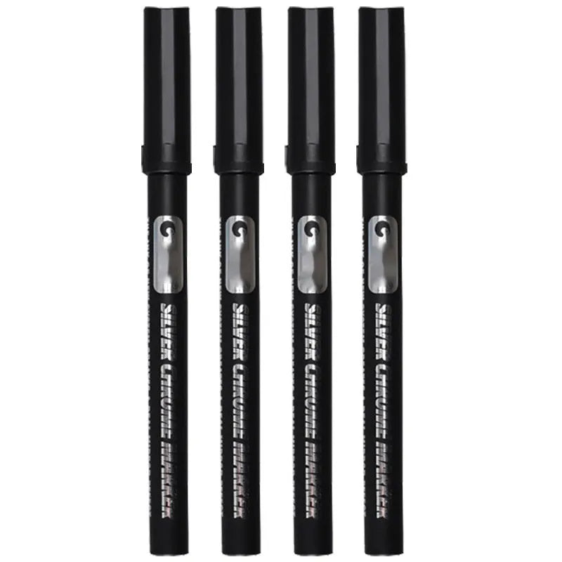 Waterproof marker pen for writing on glass and plastic surfaces in 1mm or 2mm line thickness