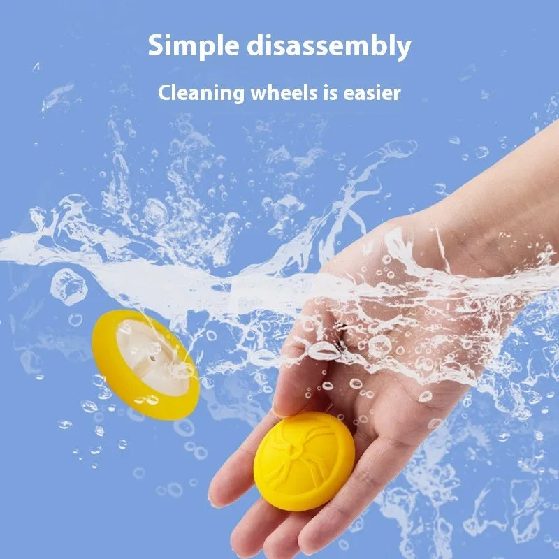 Electric cat toy mouse with remote control in blue or yellow technical mouse design