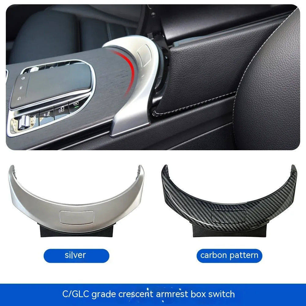 Mercedes-Benz C-Class and GLC armrest box button panel with electroplated finish in three colour options