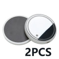 Colourful LED light-up coaster for car cup holder with solar panel and USB cable.