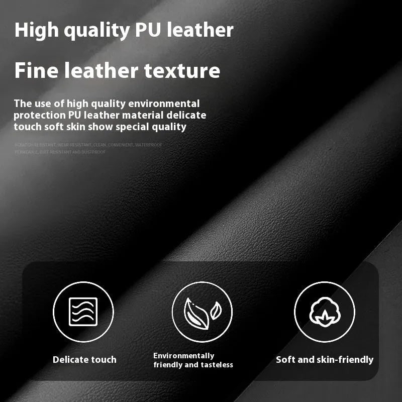 Leather car tissue paper extraction box 18cm x 12.5cm x 9cm in Black, Dark Green, Gray, Mocha brown, or Red with optional car logo.