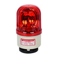 LTE-1101J industrial rotating warning light in red, yellow, or green with optional audible alarm