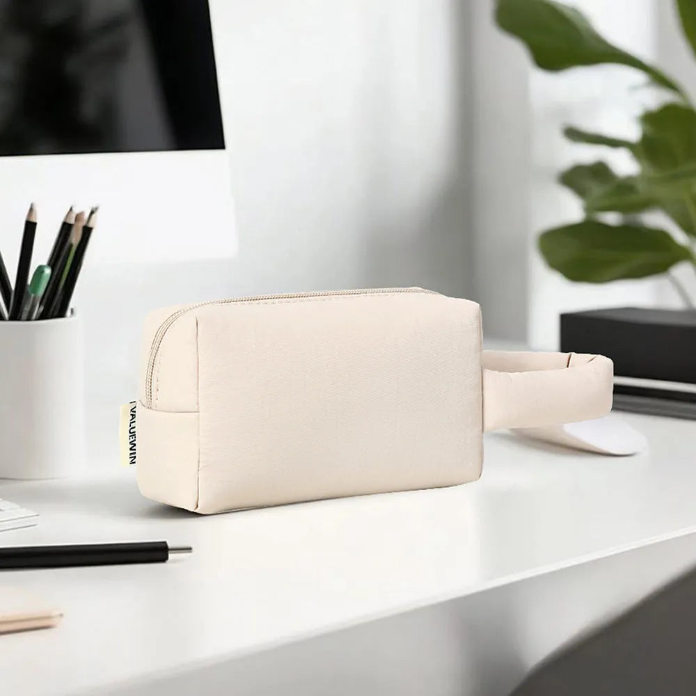 Digital accessories storage bag in khaki for cables headset and power bank