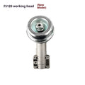 Metal working head FS120 new style lawn mower replacement part on white background