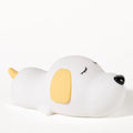 Two-colour cartoon dog silicone night light with USB cable