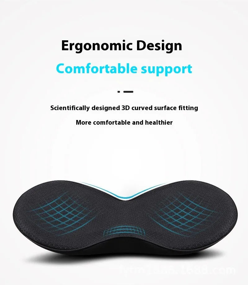 Flat car seat cushion with memory foam filler in beige, black, brown, and red colour options.
