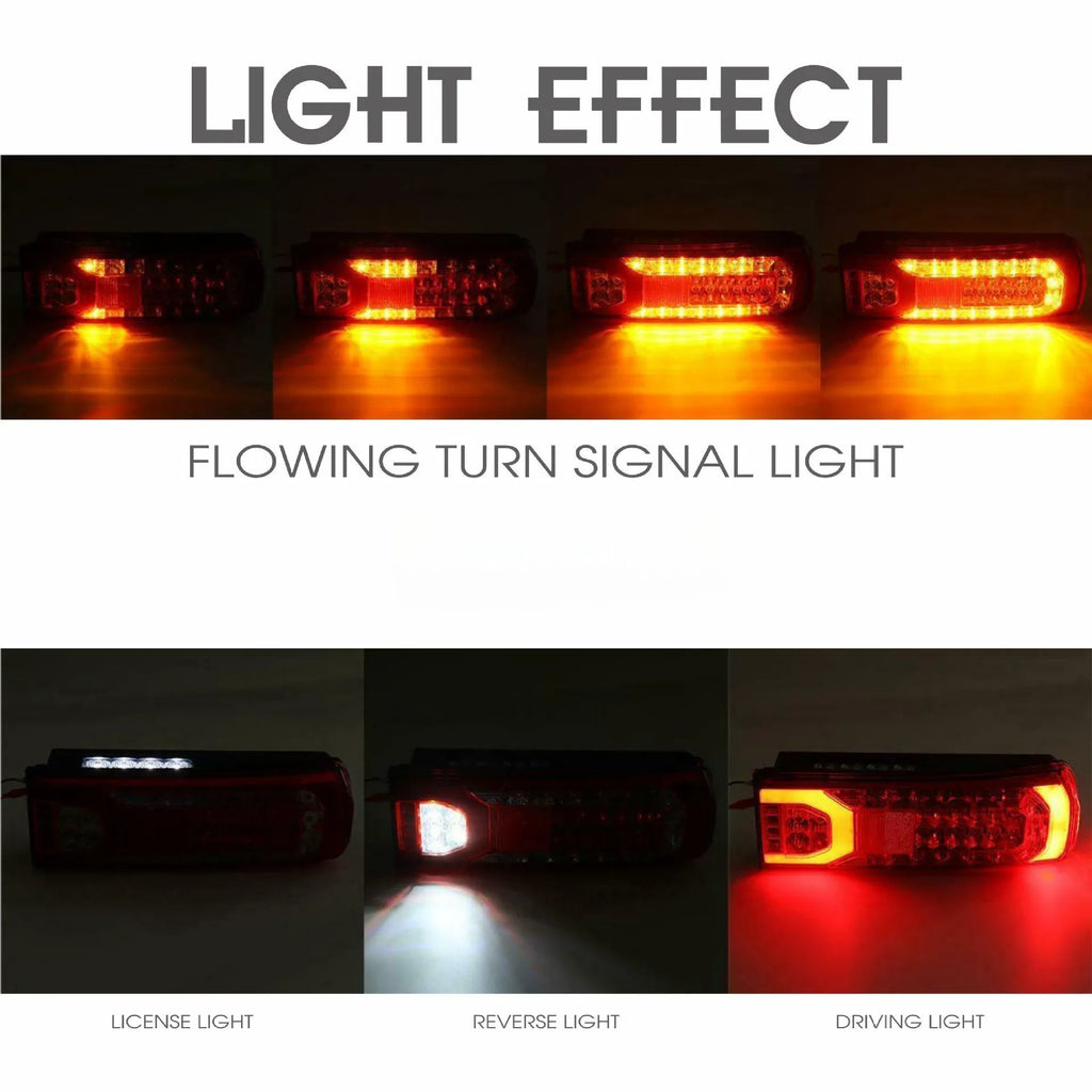 Mercedes-Benz MP4 MP5 truck LED rear tail light assembly with white reverse lamp