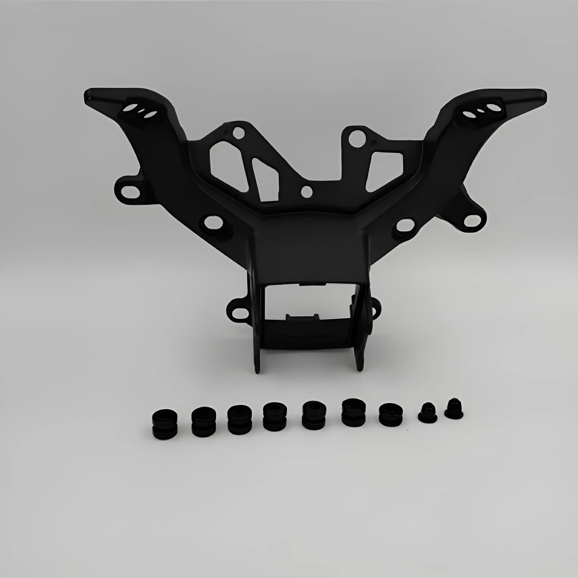 BMW S1000RR motorcycle headlight bracket in black aluminium alloy for 2009-2018 models