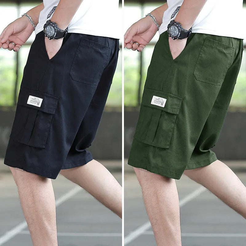 Men's loose Korean style trousers with a gradient giraffe pattern in camouflage colour