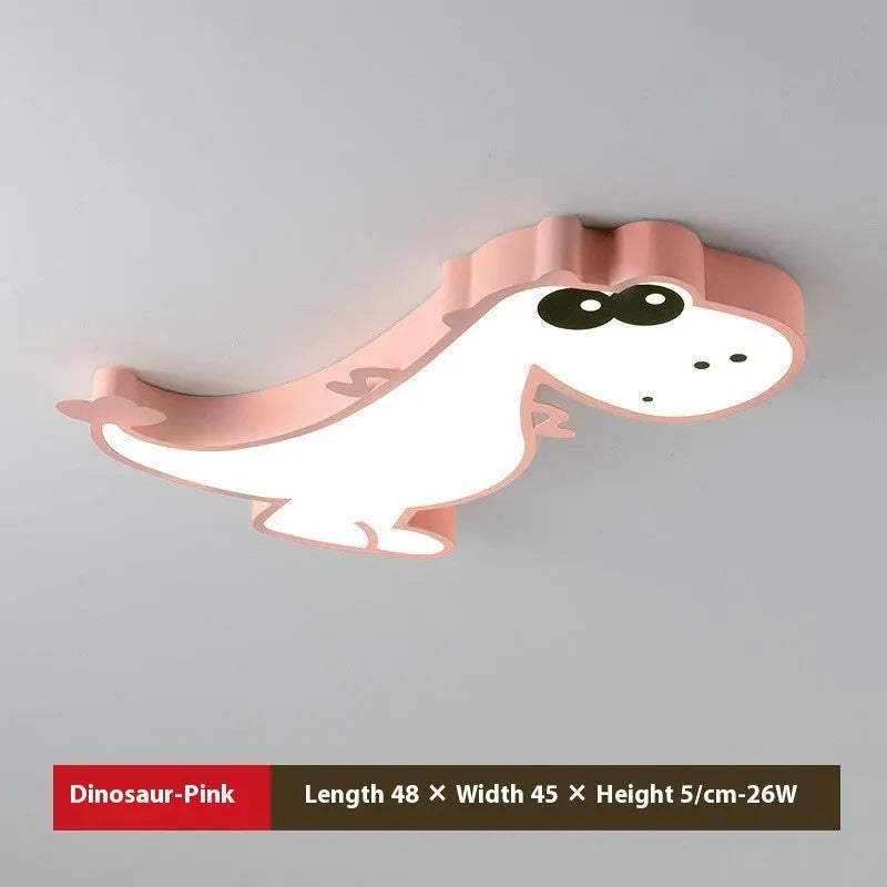 48cm cartoon dinosaur ceiling light with dimming feature in modern style