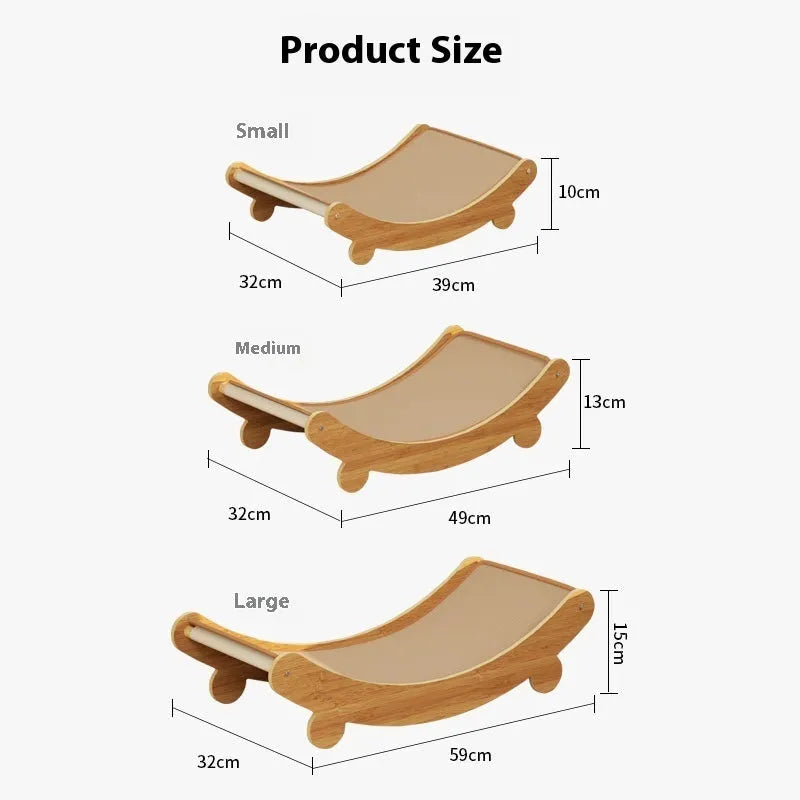 U-shaped sisal cat scratch lounge chair recliner in a pastoral style