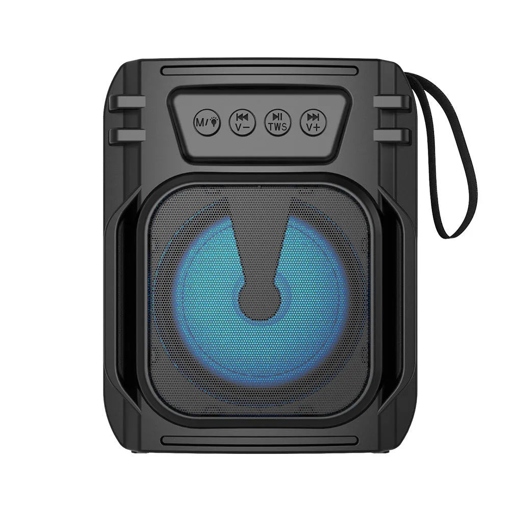 Portable Bluetooth speaker in colour 3107 with USB charging cable for desktop and outdoor use