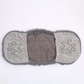 Grey chenille pet towel for dogs and cats, absorbent fibre bath towel supplied as one piece