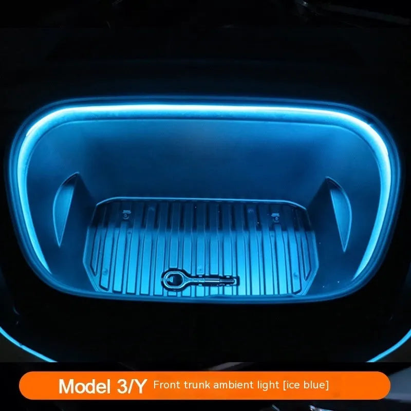 Tesla Model 3/Y front centre console ambience light modification kit with soft silicone light bar