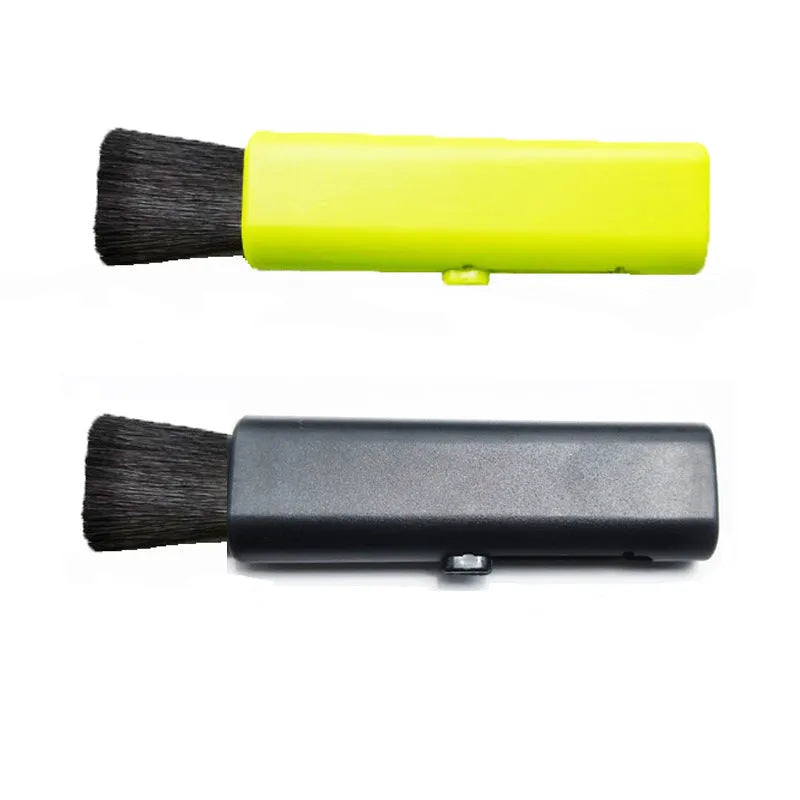 Retractable computer cleaning brush with ABS PP wool bristles for electronics air outlet dusting