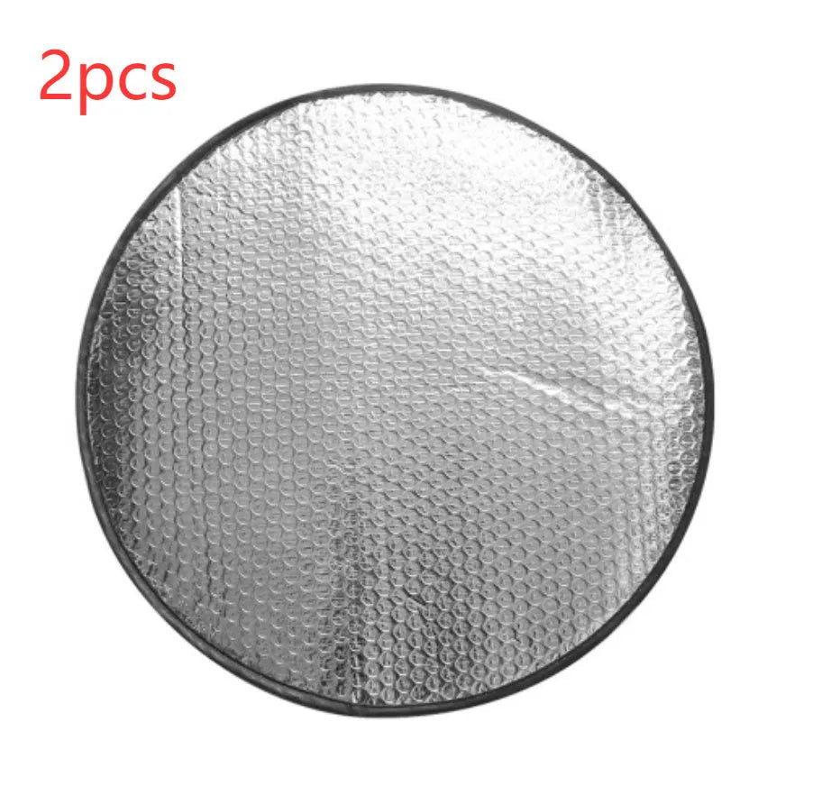 Car steering wheel sunshade cover made from aluminium foil for sun heat protection