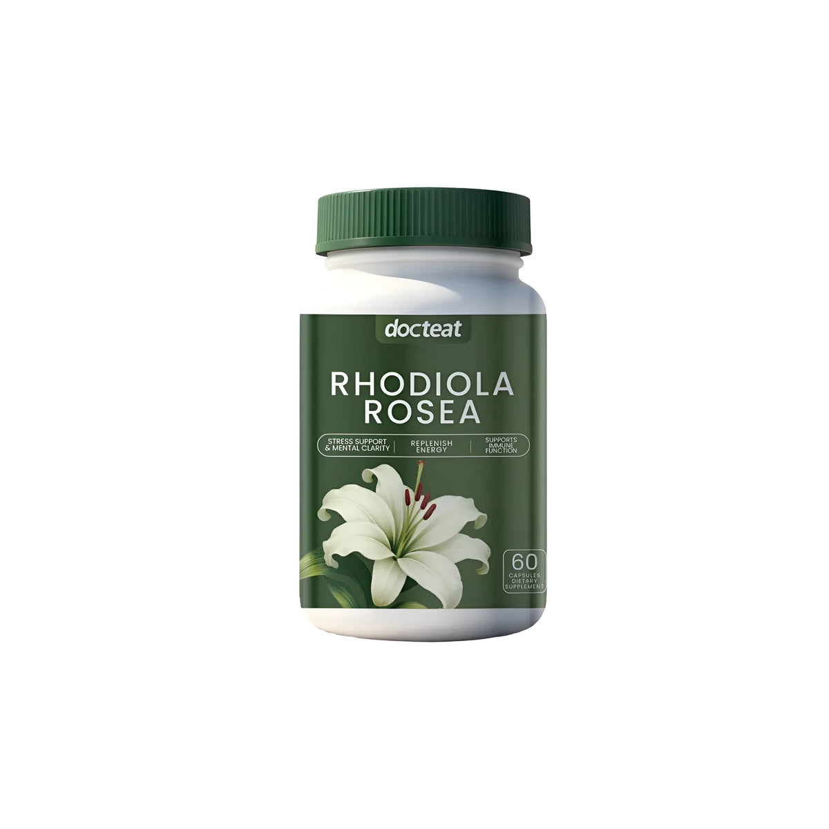Rhodiola extract capsules dietary supplement pack of 60 capsules