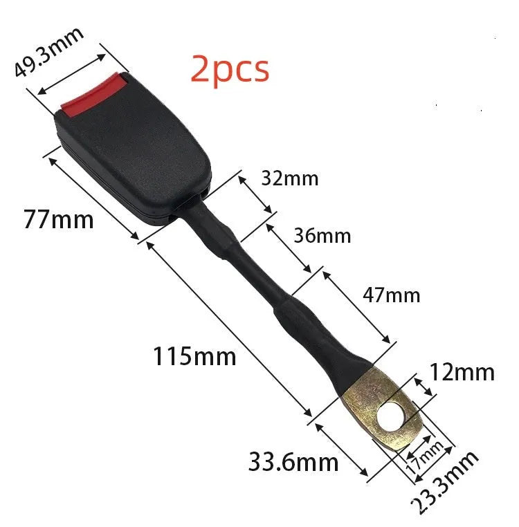20cm steel wire car seat belt buckle for vehicle socket replacement