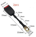20cm steel wire car seat belt buckle for vehicle socket replacement